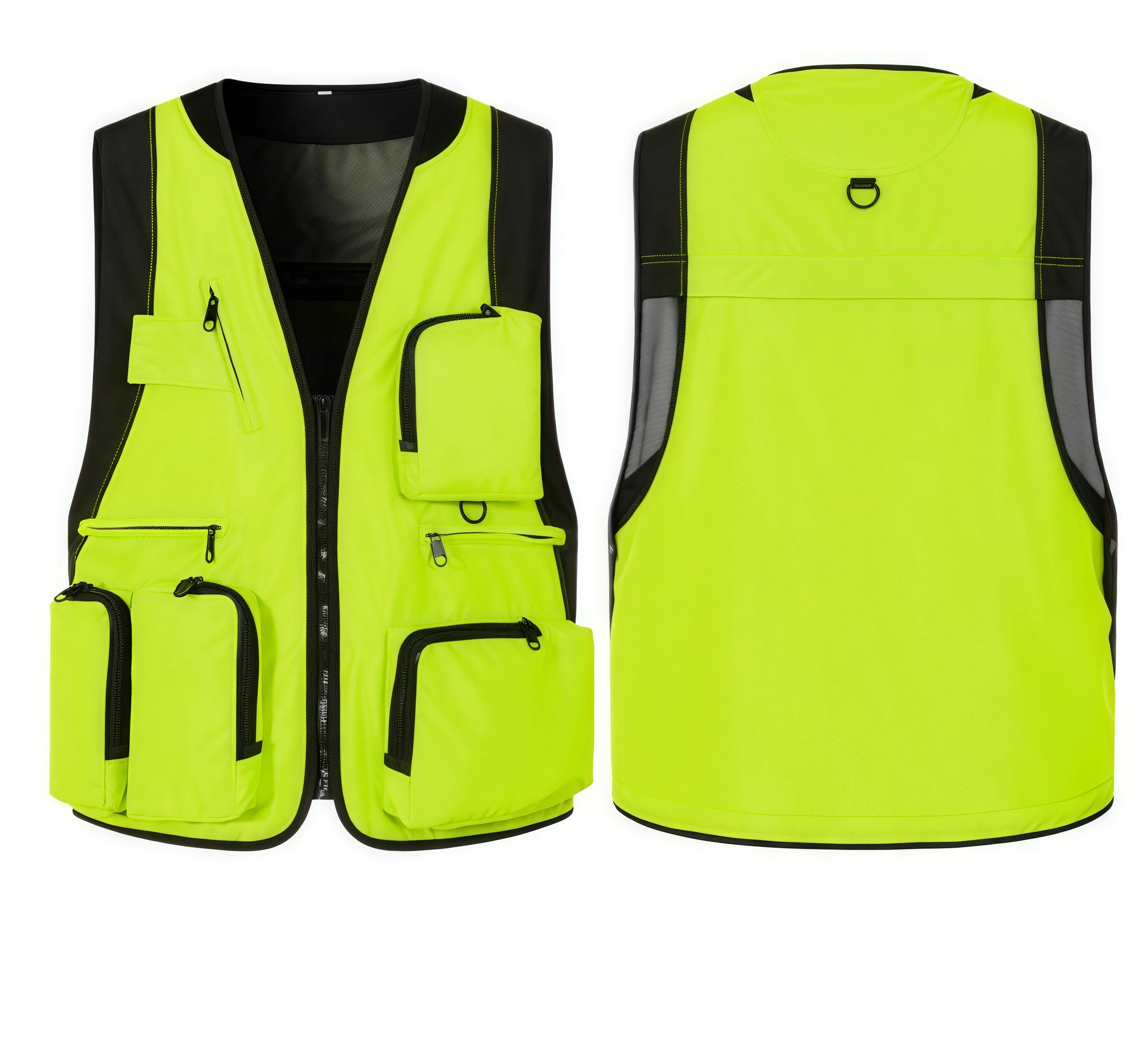 Functional Photographer Vest Work Clothes Men's Trendy Multi-Pocket Vest Korean-Style Trendy Workwear Custom Logo Printing