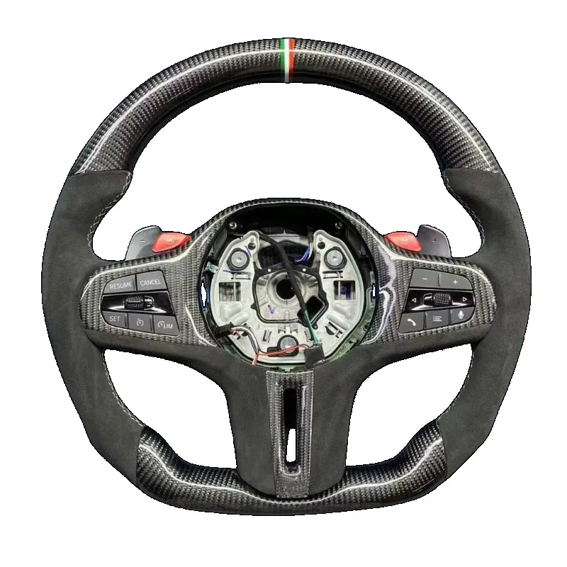 【2025】Volante profesional de fibra de carbono para Bmw G20 volante de carbono F30 F10 G30 G38 G12 G05 modelo deportivo mejorado