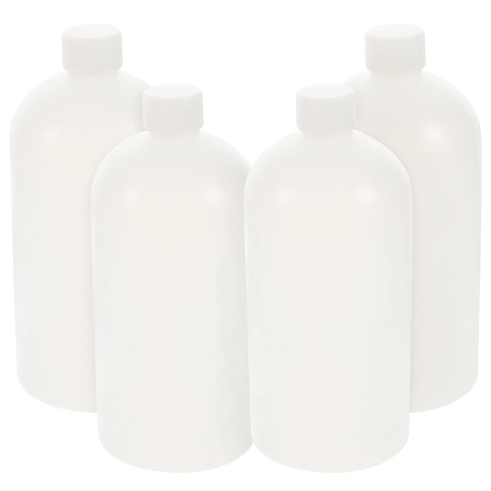 4Pcs Pe Bottles with Caps Chemical Reagent Bottles Durable Leak Proof Liquid Sample Storage Containers Liquid Containers