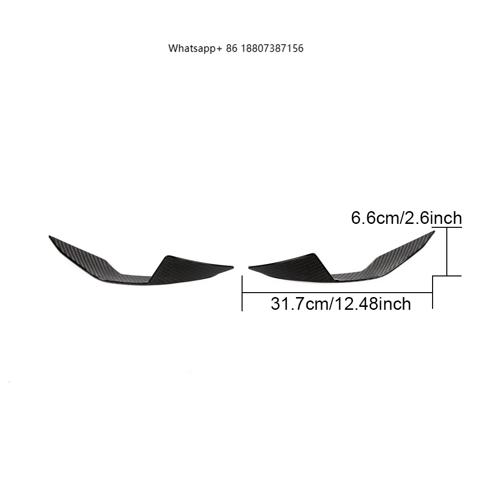 

High Precision Upgrade Carbon Fiber Front Bumper Canards forBMW 3 4 Series G80 M3 G82 M4 2D 4D 2021-2022