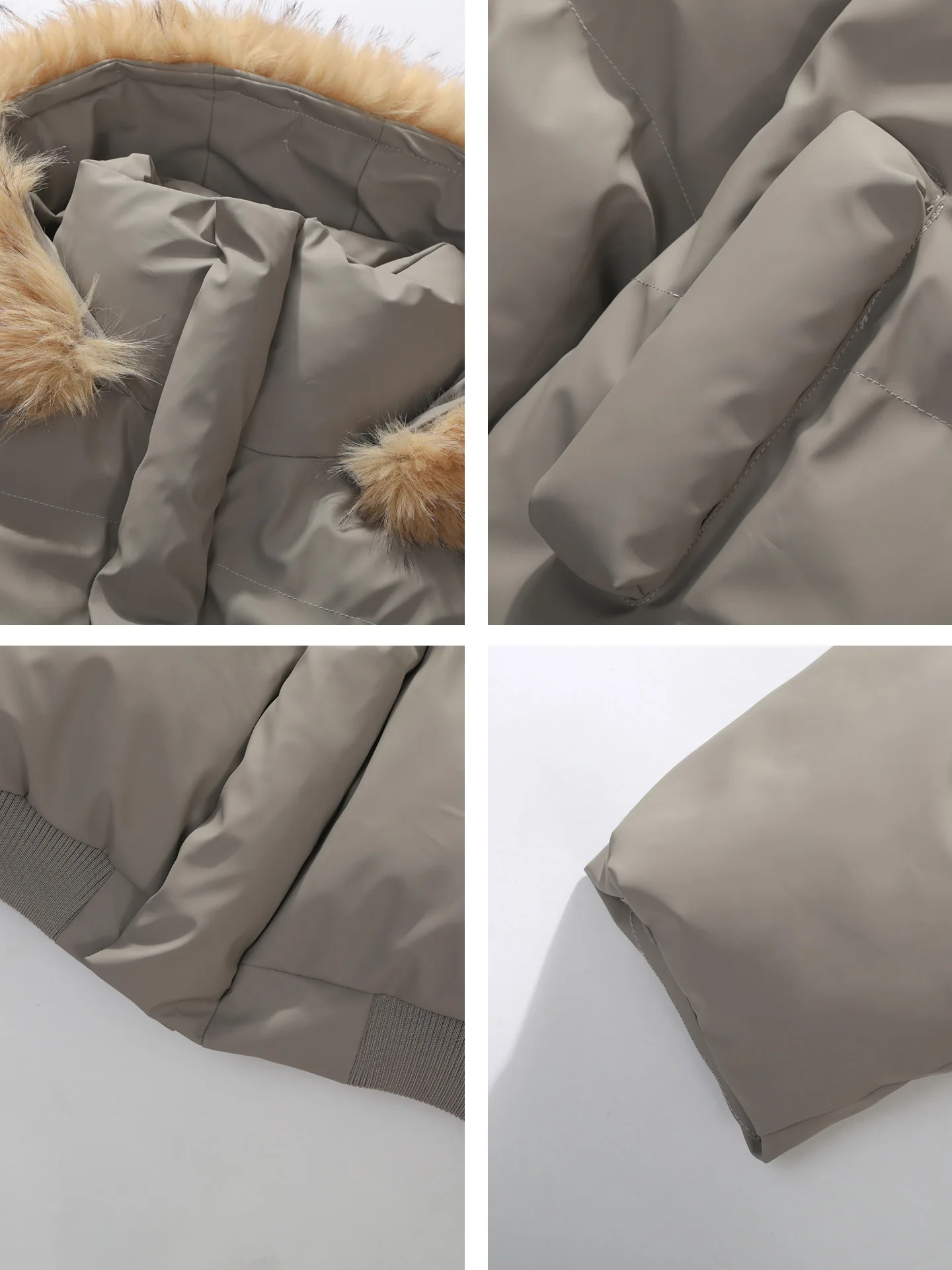 Man Winter Hooded Parkas Jacket Fashion Women Fur Collar Leather Casual Parka Coat Solid Windproof Thick Warm Loose Korean 2025