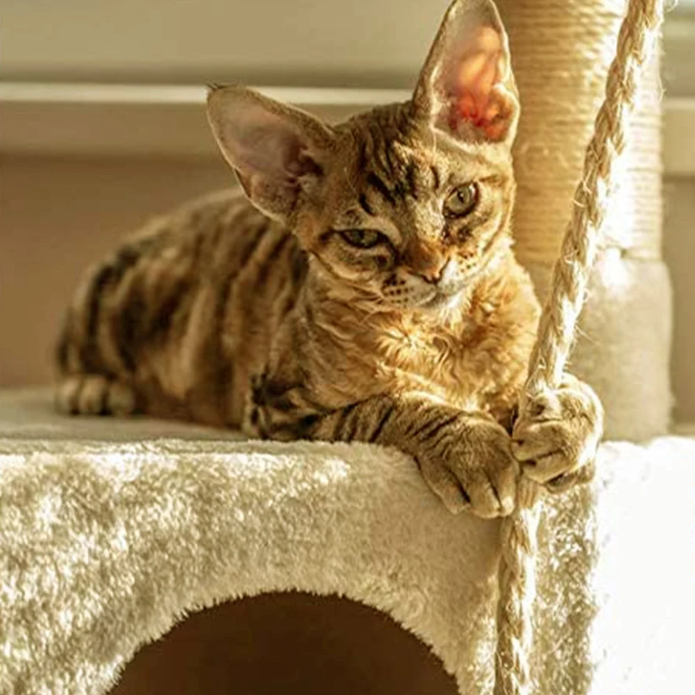 

Twine Decoration Cat Scratcher Rope Replacement Sisal Scratching Post Cord Vintage Kitten for Ropes