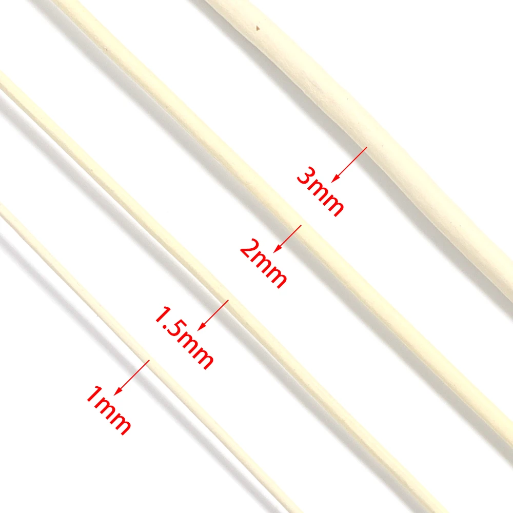 10 Meter 100 % echtes Lederband, Durchmesser 1/1,5/2/3 mm, buntes rundes Lederseil für Armband, Halskette, DIY-Schmuckherstellung – Detail 1