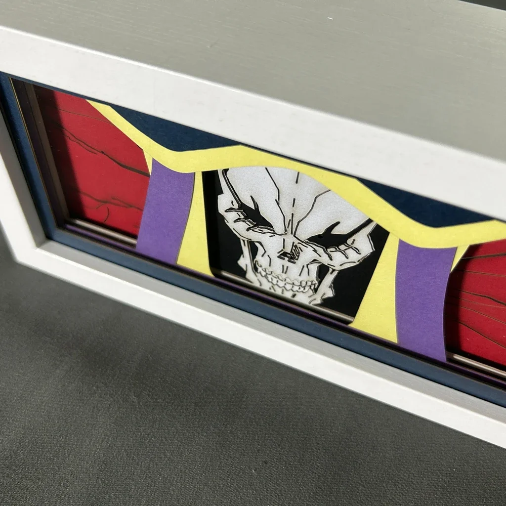 Ainz Ooal Gown Led Light Box для домашнего декора полки Новинка Shadow Box Подарок на день рождения Прикроватная ночная лампа Крутой аниме Lightbox