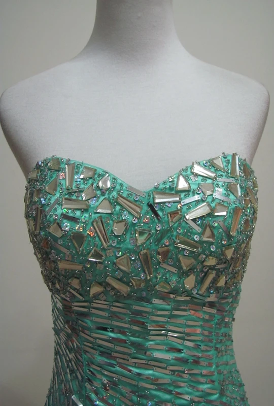 الأزرق الثقيلة Embellied Bead Me سليم صالح ثوب مسائي تنورة طويلة أداء المضيف الزفاف الاسمية ow Photoaphy