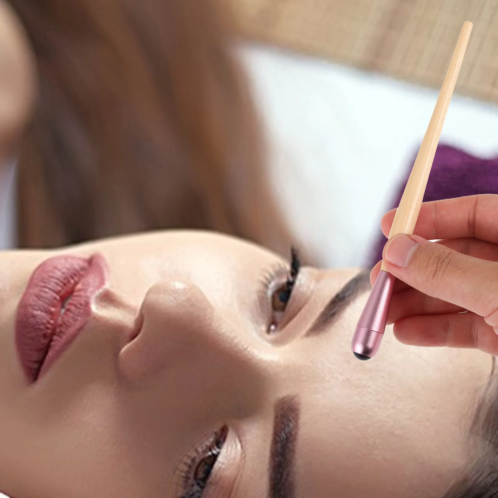 

Jade Massage Roller Facial Eye Massager Face Care Women Lymph Tool Rollers Puffiness Reducer Device