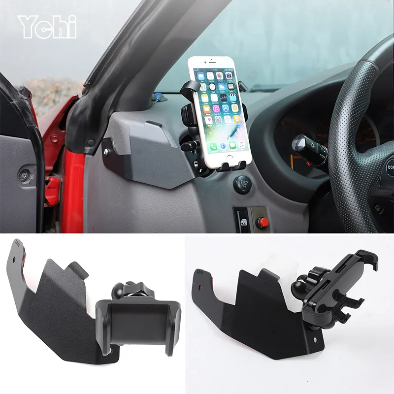 

For Toyota Celica 1999-2005 carbon steel Car dashboard left side Air Vent Mobile Phone Holder Accessories