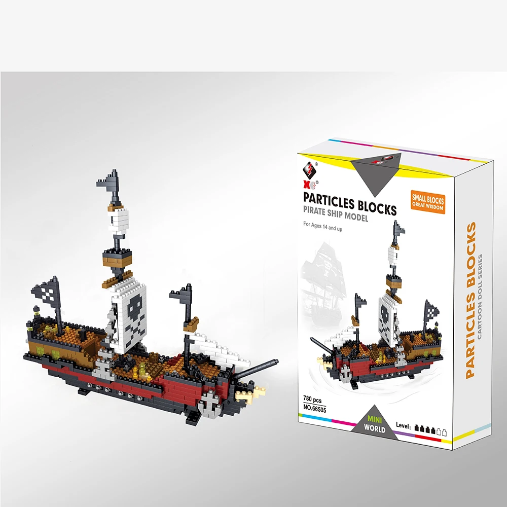 عرف بنيت الأسود القراصنة سفينة البلاستيك ثلاثية الأبعاد نموذج اللبنات للبالغين ، الأولاد ، ألعاب الطوب الصغيرة الصغيرة ، المراكب الشراعية تجميع مجموعات ، بيع