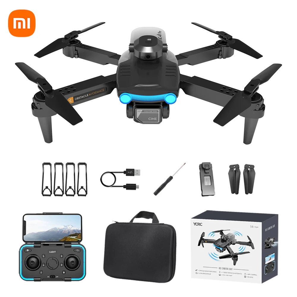 XIAOMI-A8 Pro Fotografia Aérea Drone, 4K HD Dual Camera, GPS, UAV dobrável profissional, WiFi, RC Helicóptero, Evitar obstáculos, Novo