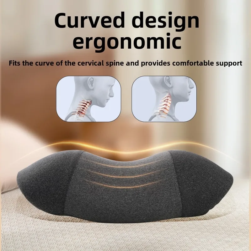 5 Buttons Electric Neck Massage Pillow Heating Vibration Massager Back Cervical Traction Relax Spine Support Sleeping Memory Foa