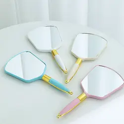Vintage Handheld Makeup Mirror High-definition Vanity Mirror with Handle Hand Mirror SPA Salon Makeup Vanity