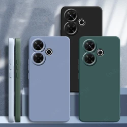 For Xiaomi Poco M6 Case Cover Poco M6 Capas Shockproof Original Phone Bumper Back Liquid Silicone Soft TPU Fundas Poco M6 M 6