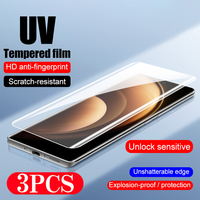 3Pcs Phone Screen Protector Full Cover for vivo X100 Ultra X90S X80 X70 X60 Pro UV Tempered Glass Film S19 S18 S17 Pro Nex 3 3S
