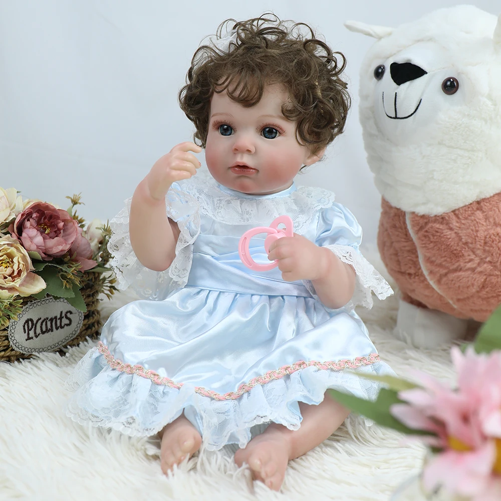 50CM Realistyczna Lalka Reborn Bebe Ariaana Cała z Silikonu Winylowa Lalka Noworodek Dziewczynka Księżniczka Zabawka dla Malucha Prezent na Boże Narodzenie Urodziny