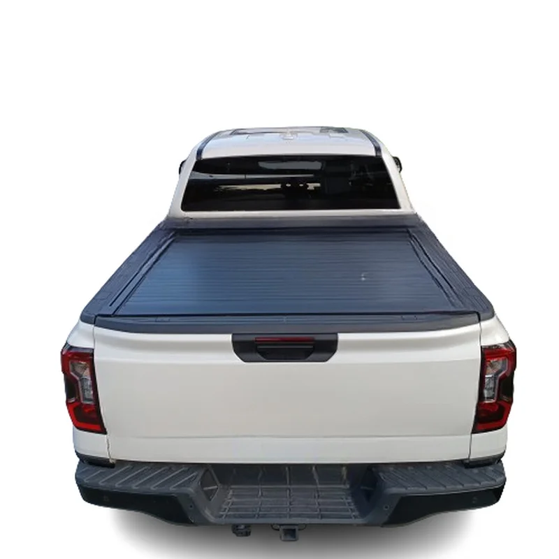 High Quality Black Aluminum Lockable Retractable Roller Shutter Waterproof Tonneau Cover Universal 4x4 Pickup Truck Accessories