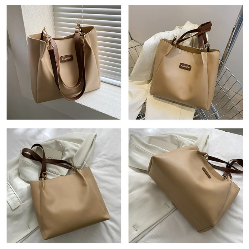 TRAVEASY Summer Large Capacity PU Leather Tote Bags for Women Fashion Zipper Female Shoulder Bags Casual Vintage ladies Hand Bag