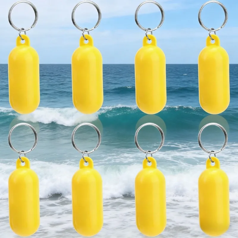 Oval Floating Keychain Buoyant Key Ring Holder Marine Water Sports Accessory Suitable Boating Surfing Fishing Outdoor Activities