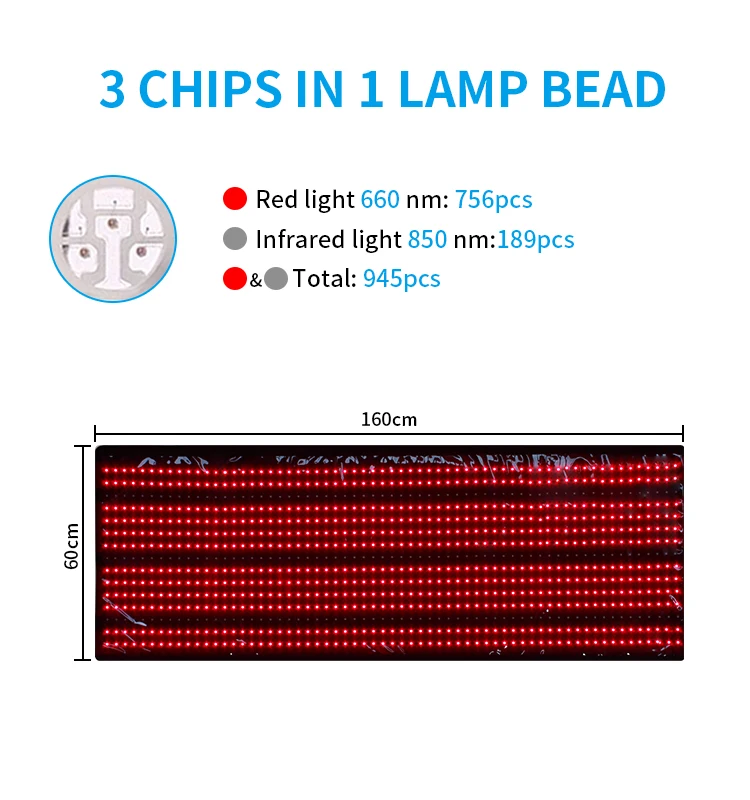 Products 126 Led Lights Wrap Infrared Therapy Light Belt Pad Ems Pain Relief 660Nm 850Nm Led Red Light Therapy Belt