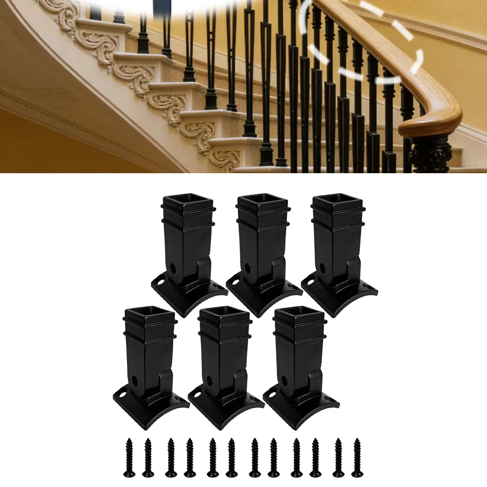 Aluminum Post Kit for Spiral Staircases For Indoor Installation with Adjustable Curved Reinforcement and Robust Construction