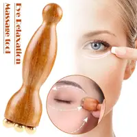 Masseur facial, beauté de pépins de Lotus, perle en laiton et palissandre, outil Gua Sha pour le visage, relaxation des yeux, méridiens, point d'acupuncture 1