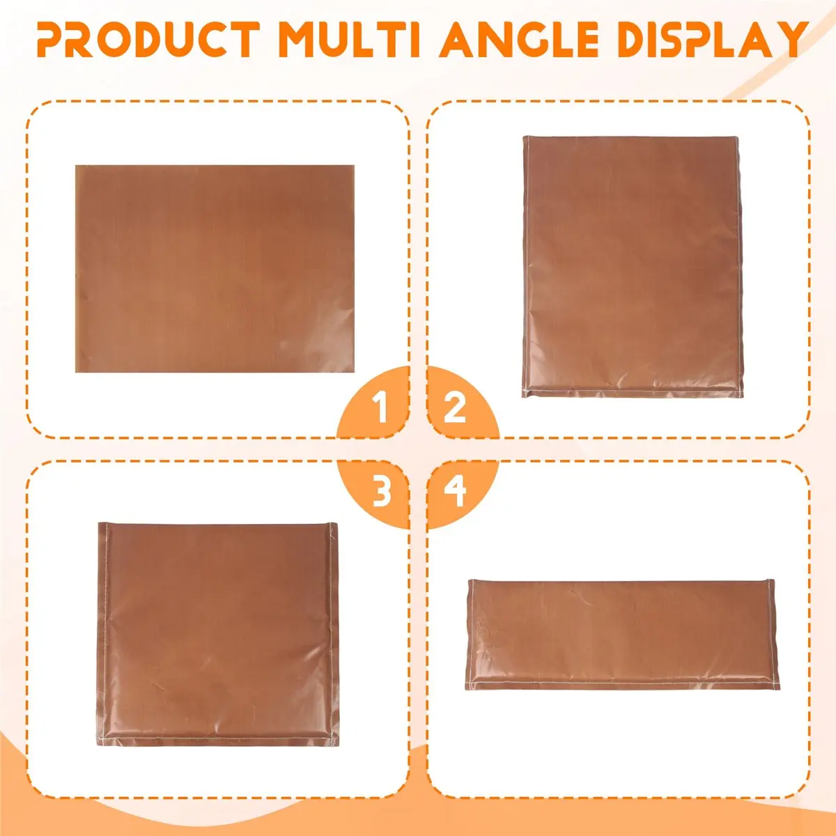 DT38 8 Pack Heat Press Pillow Mat Kit, 4 Size -Heat Pressing Transfer , 2 -Sheets and 2 Tapes