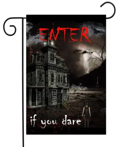

Enter If You Dare Garden Flag Top Quality Double Sided