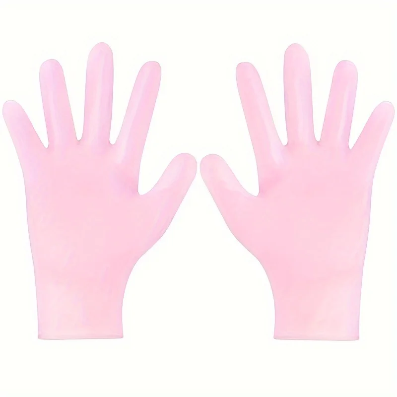 Silicone Moisturizing Gloves - Gel Spa Moisturizing for Dry Hands, Comfortable Fit, Enjoy the Spa Experience at Home