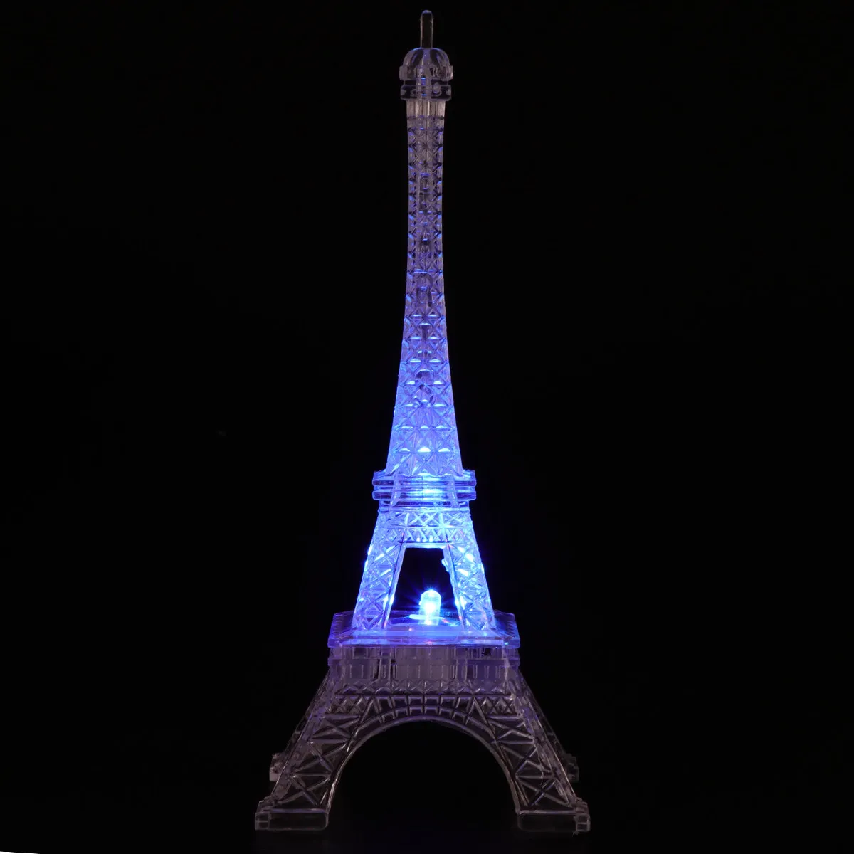 Acrylic Color Changing Eiffel Tower Nightlight LED Desk Lamp Mini Night Light for Bedroom Home Party Decoration