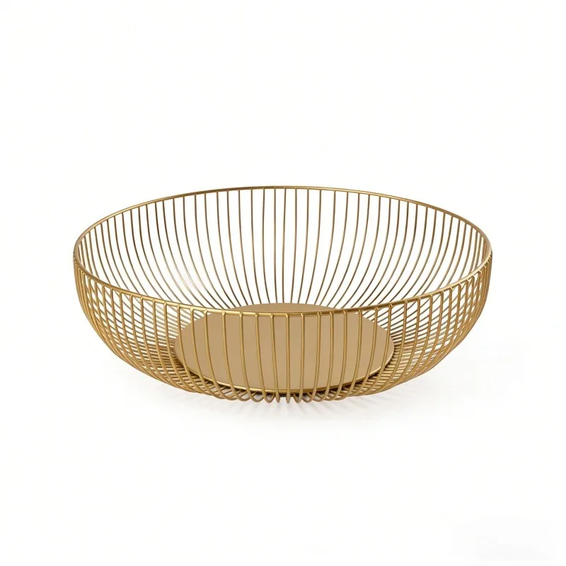 Black wire storage basket, suitable for kitchen and pantry, storage basket