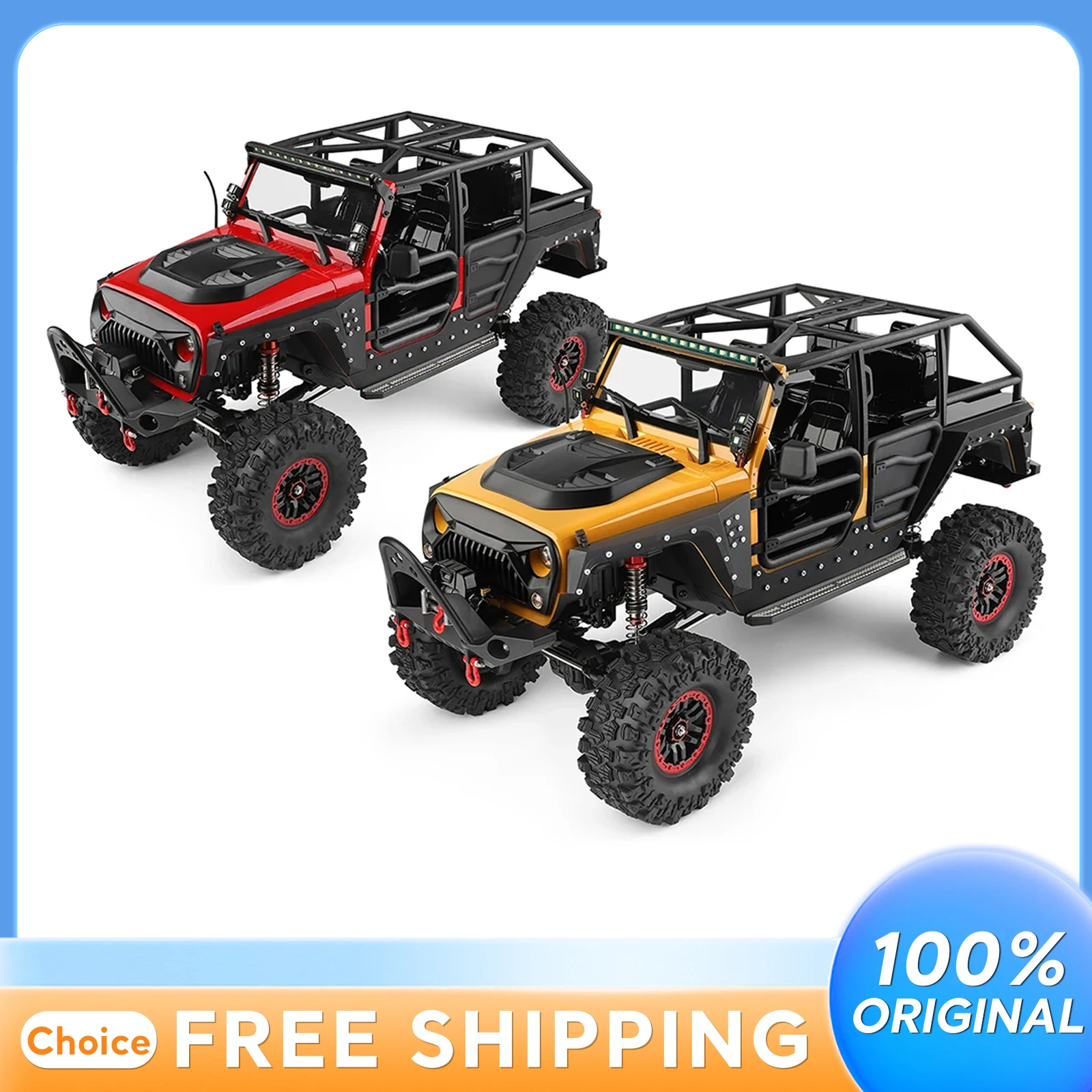 

Wltoys 104026 1:10 Climbing Car Remote Control Car Electric Four-Wheel Drive Suspended Off-Road Vehicle Toy Led Lights Racing