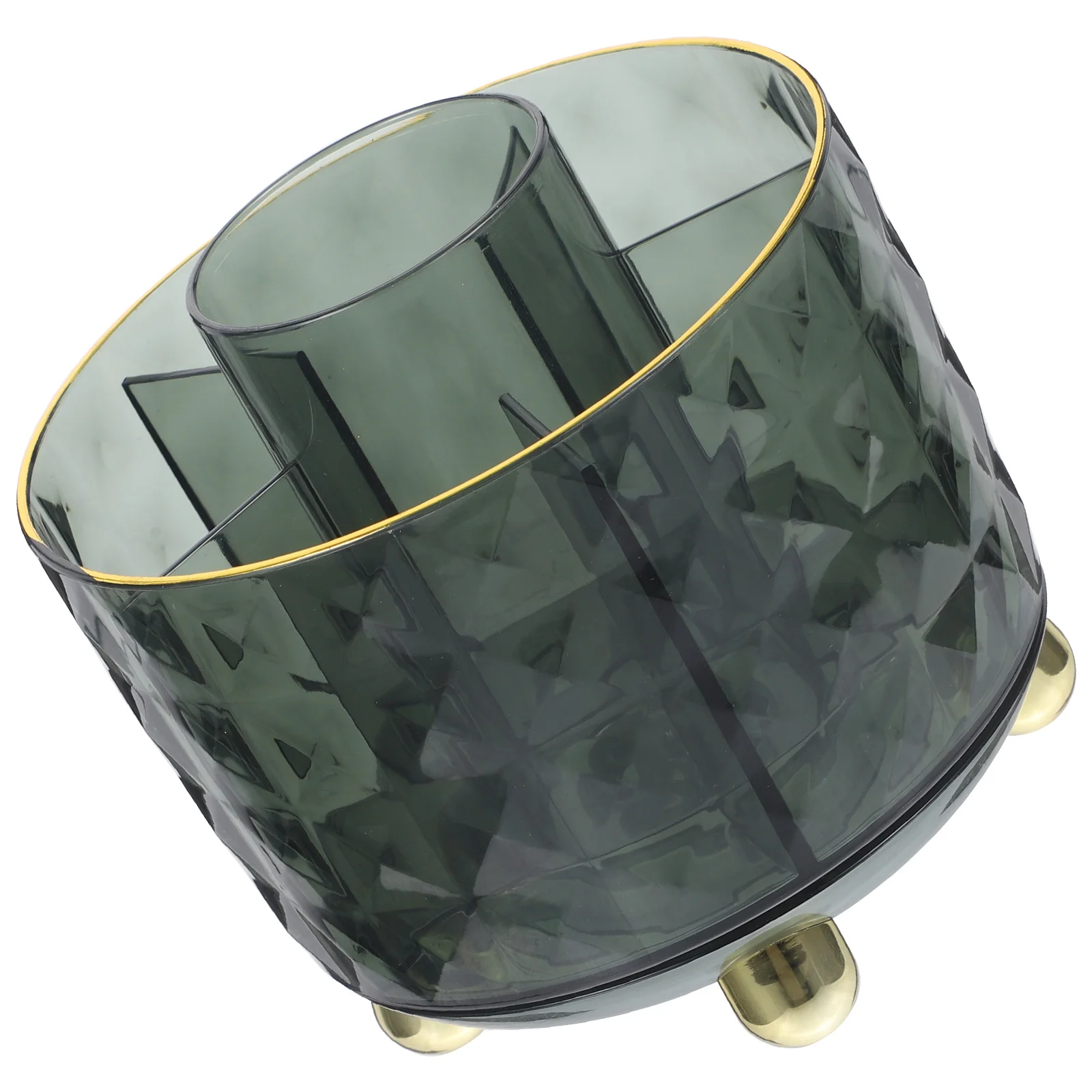 Rotary Pen Holder 360 Degree Rotatable Makeup Brush Container Pen and Pencil Organizer Desktop Storage Box for Office School