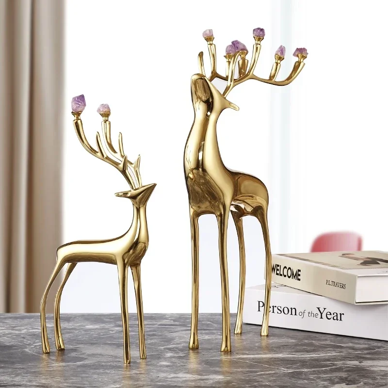 Home Decor Interior Modern Desktop Living Room Metal Gold Deer Accessories Other Luxury Decoration For Home Decor