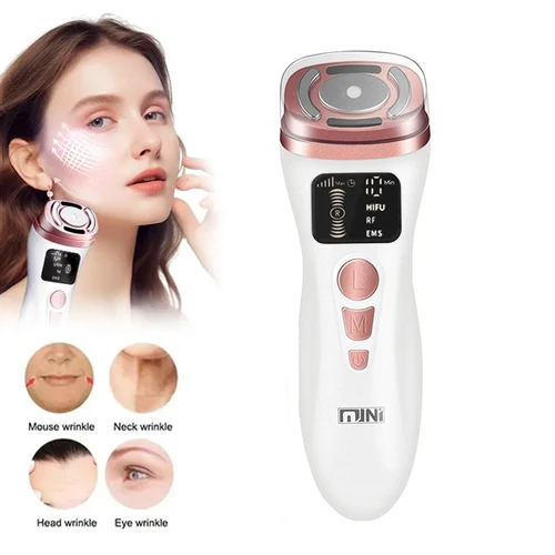 2025 Mini HIFU 2. a generación Original EMS RF rejuvenecimiento ultrasónico apretar terapia de elevación cuidado Facial de la piel LED antiarrugas