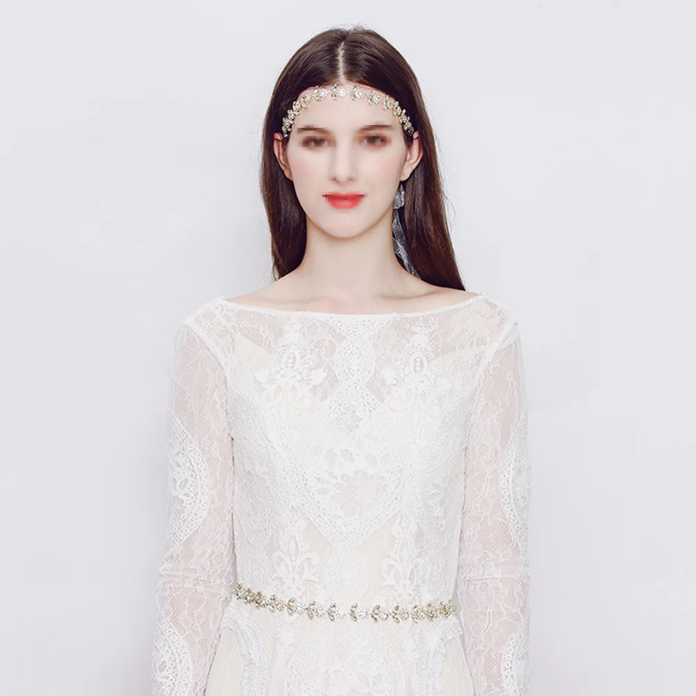 

Wedding Dress Belt Rhinestone Bridal Belt Long Ribbon Lightweight for Weddings Proms Pageants Special Occasions