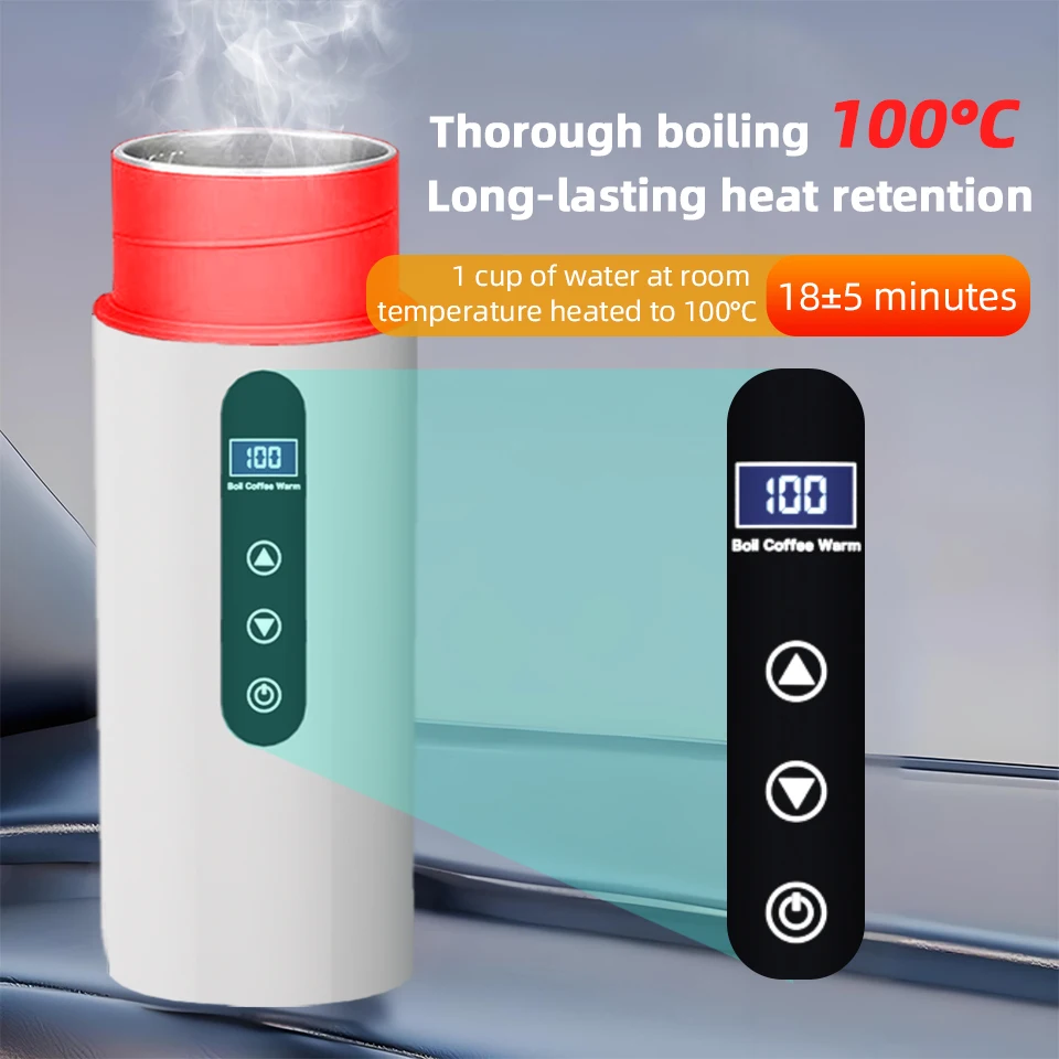 

Portable Car Constant Temperature Heating Cup 12V/24V Universal Fast Water Boiling One Cup Multi-Purpose Travel Business Trip