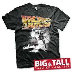 Licenza Ufficiale Back To The Future Poster Big tall 3XL 4XL 5XL Uomo T Shirt long or short sleeves