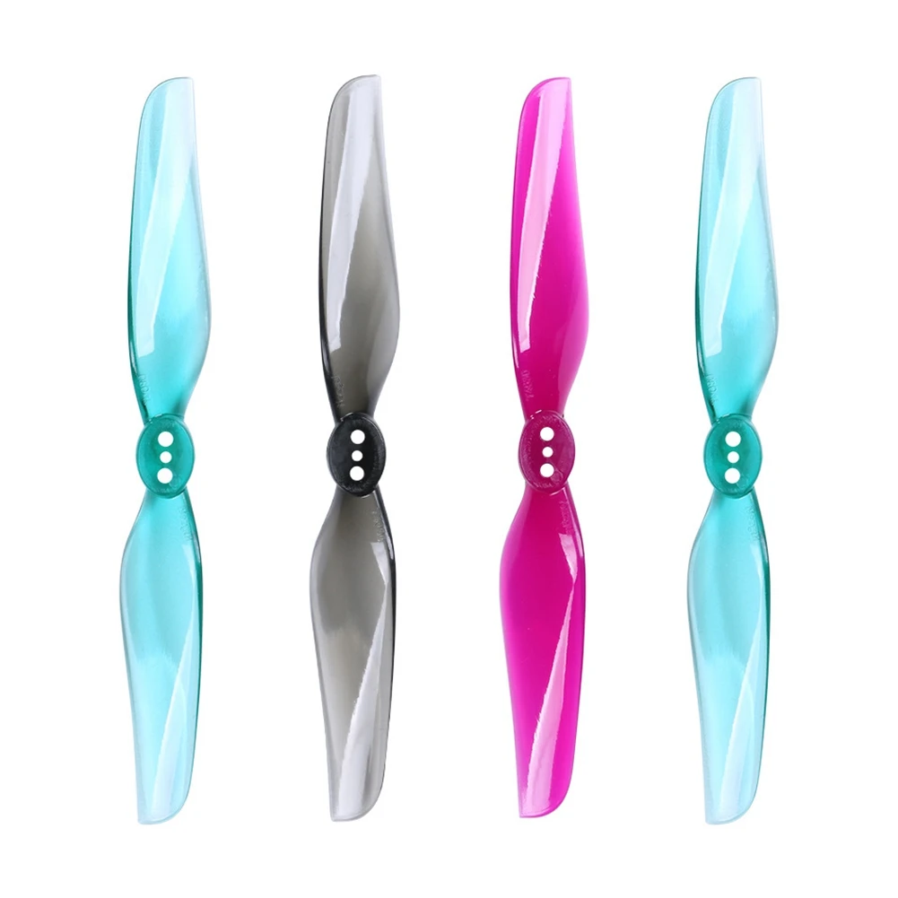 für Nazgul 4030 Prop 4 Zoll 2-Blatt Propeller Blade Paddle Luftschraube Windstick 1,5 mm für Freestyle FPV-Transparent Lila Reichhaltig
