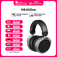 HIFIMAN HE400SE Stealth Magnets Over-Ear Open-Back Full-Size Planar Magnetic Wired Headphones