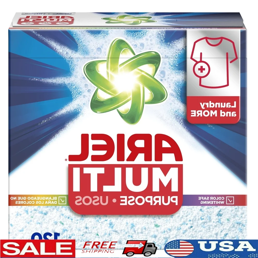 Mehrzweck-Pulverwaschmittel, Fleckenkampfformel, Originalduft, 120 Unzen, 95 Belastungen, vielseitige Maschine, Händewaschen, Öko