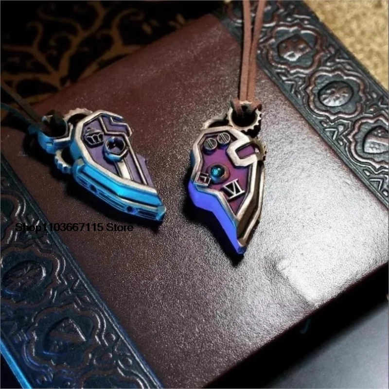 Arcane Caitlyn Vi Necklace Cosplay Pendant for Men Women Game Disguise Magnet Lovers Chain Fantasy Halloween Custome Accessories