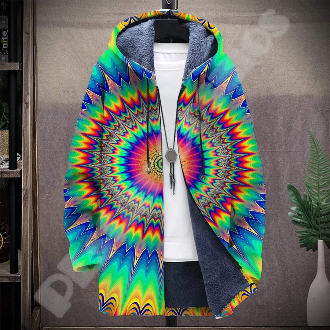 

Animal Tiger Wolf Colorful Galaxy Tribe Pattern Graffiti Retro 3DPrint Windbreaker Winter Zipper Hoody Cloak Fleece Overcoat X6