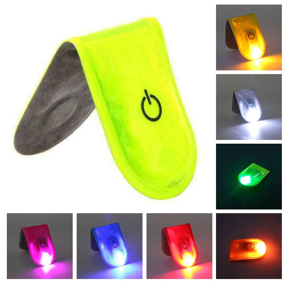 Outdoor Sports LED Magnetic Safety Light Reflective Clip On Strobe Running Walking Bike Cycling Warning Reflector Warning Clip