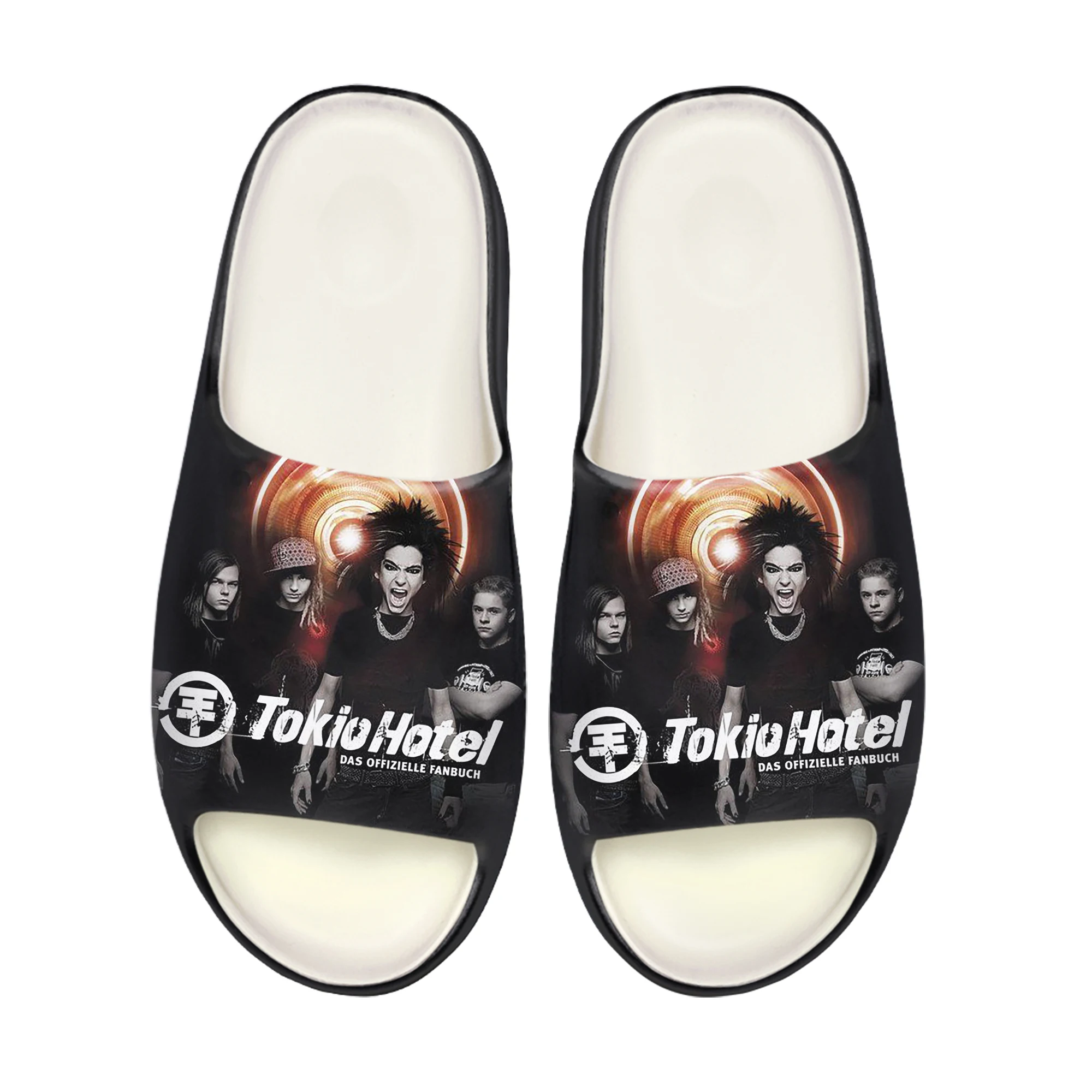 

Germany Rock Band Tokio Hotel Soft Sole Sllipers Home Clogs Step On Water Shoe Mens Womens Teenager Bathroom Custom Made Step in