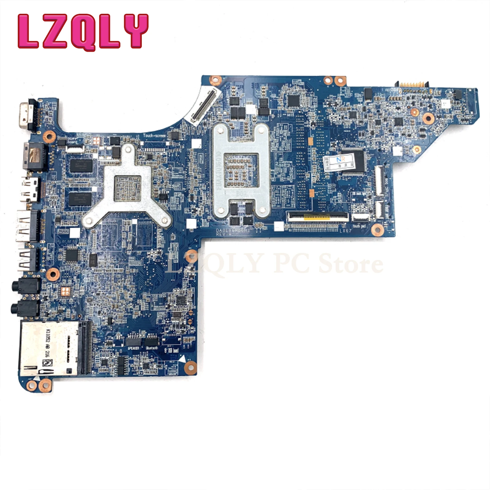 For HP Pavilion DV7-4000 DA0LX6MB6H1 609787-001 630985-001 Laptop Motherboard HM55 DDR3 HD6300 GPU Free CPU Full Test