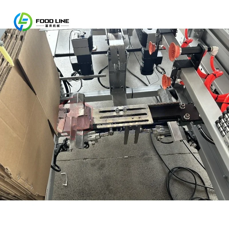 Picture 6: Customized PLC Controlled Servo Motor Driving Fully Automatic Carton Opener and Bottom Box Sealer