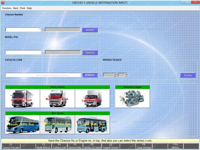 

для грузовиков Hino (LHD и RHD) Свет / Средний / Тяжелый [03.2016] Художественный каталог запчастей HIECHO II