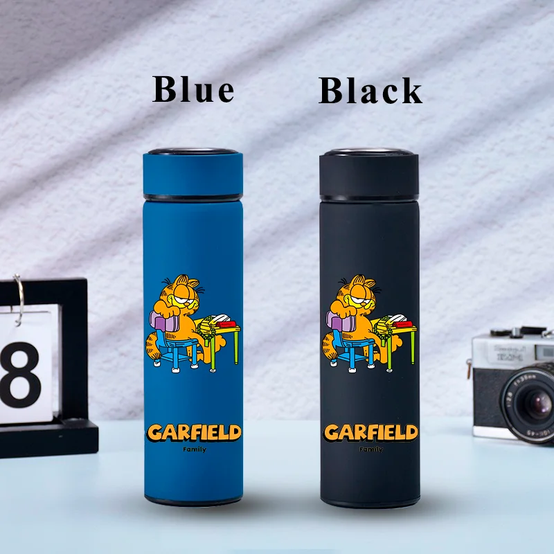 500ML Garfield Cartoon Portable Large Capacity Water Cup 304 Stainless Steel Leak Proof Cup Student Sports Travel Water Bottle