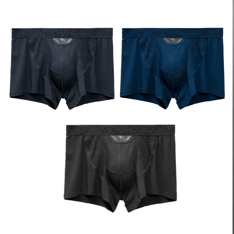 Men Boxer Shorts Modal Underwear Man Solid Panties Homme Ropa Breathable Middle Rise Magnetic Bullet Separation Pouch Underpants - Image 6