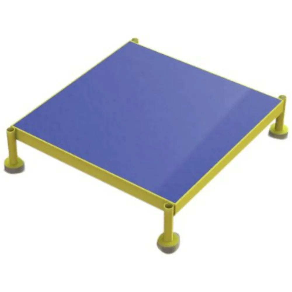 Plataforma de trabalho de aço com altura ajustável, faixa de 9-14 polegadas, tapete ergonômico, 19x24 polegadas