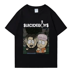 Hip hop group Suicideboys G59 Meme print T Shirt 2024 Unisex vintage oversized streetwear Men Women Cotton short sleeve T-shirts